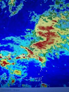 The weather this weekend was crazy. Endless bands of rain - was like fall (until you felt how warm it was outside). Luckily Saturday morning wasn't so bad.  